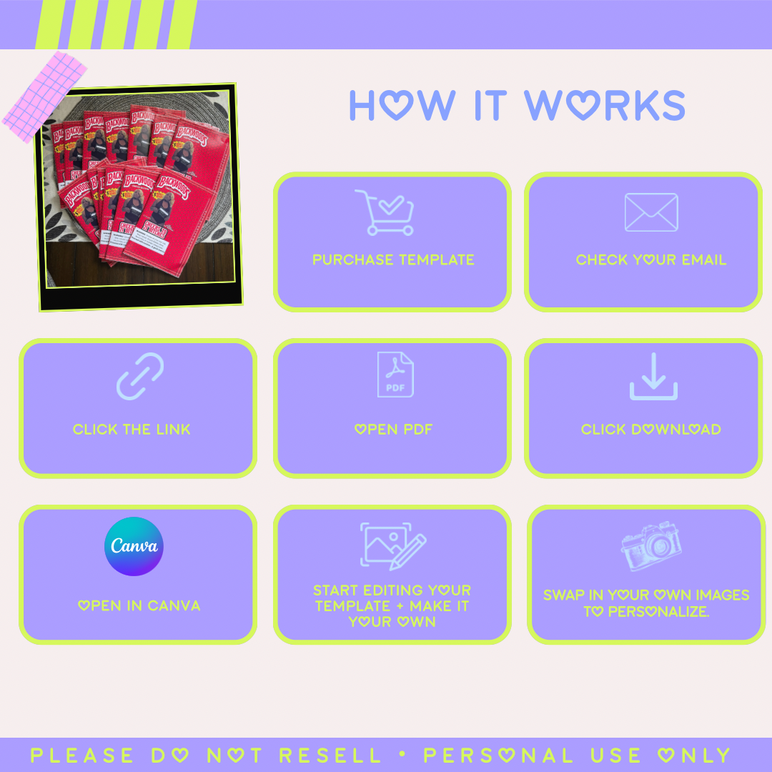 Editable Backwoods Wrapper Template | Canva Digital Download