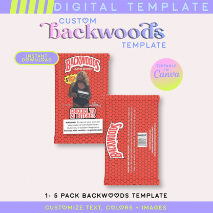 Editable Backwoods Wrapper Template | Canva Digital Download
