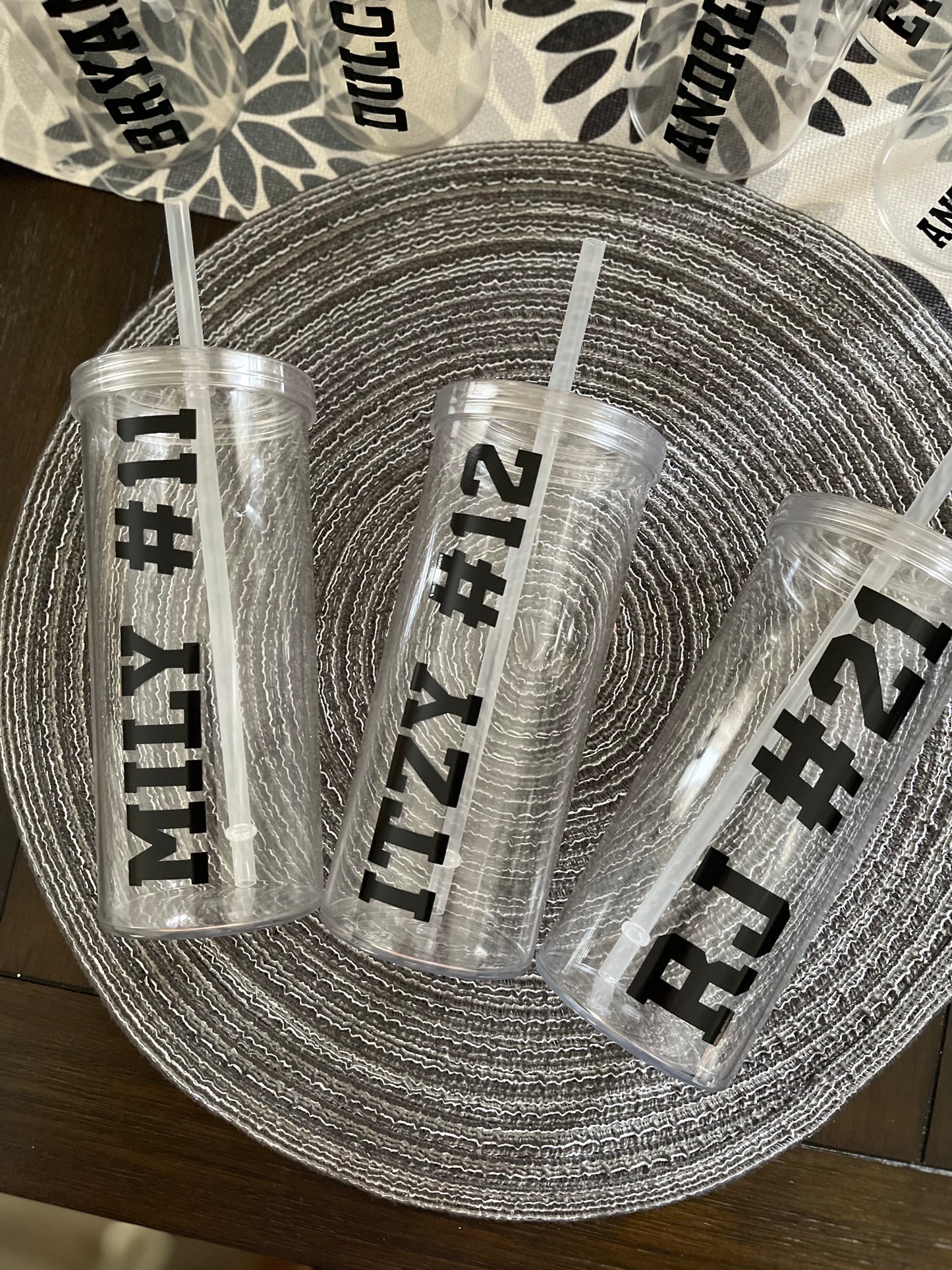 Personalized Clear 20oz Tumblers